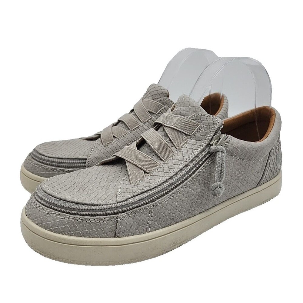 Billy Gore Low Top Zip-On Sneakers Adaptive Gray Grey Womens 7M Missing Insoles
